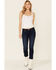 Levi's Women's Dark Wash Cobalt Obedience Boyfriend Crop Jeans  , Blue, hi-res