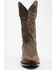 Image #4 - El Dorado Men's Bison Western Boots - Round Toe, Chocolate, hi-res