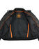 Image #4 - Milwaukee Leather Men's Classic Side Lace Concealed Carry Motorcycle Jacket - 5X, Black, hi-res