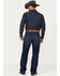 Image #3 - Justin Men's 1879 Medium Wash Stretch Bootcut Denim Jeans, Medium Wash, hi-res