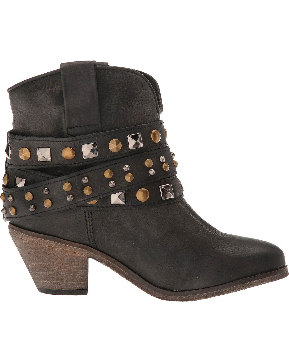 corral studded strap ankle boots