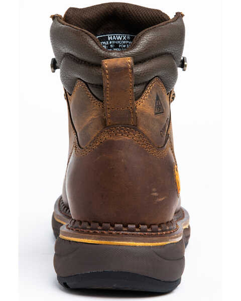Image #5 - Hawx Men's Crew Chief Work Boots - Composite Toe, Dark Brown, hi-res