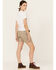 Image #3 - Carhartt Women's Rugged Flex™ Relaxed Fit Canvas Work Shorts, Light Grey, hi-res