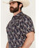 Image #2 - Cody James Men's Easy Livin' Paisley Print Short Sleeve Snap Western Shirt - Big, Navy, hi-res
