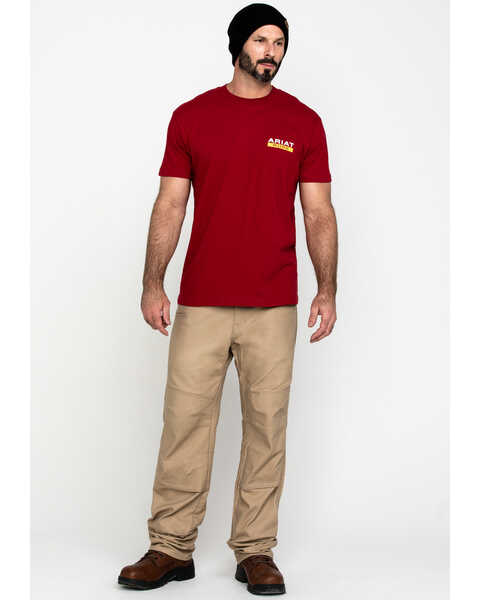 Image #6 - Ariat Men's Rebar Cotton Strong Roughneck Graphic Work T-Shirt , Red, hi-res