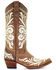 Circle G Women's Embroidery Western Boots - Snip Toe, Tan, hi-res