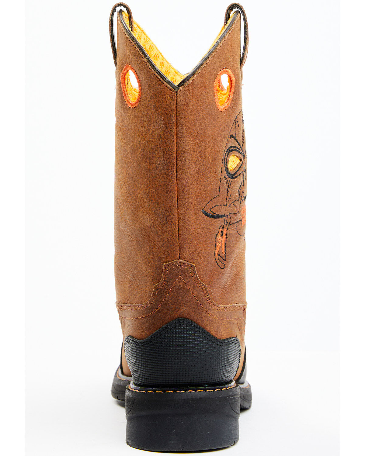 Image #5 - Cody James Boys' Skull Work Boots - Broad Square Toe, Multi, hi-res