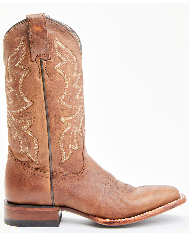 cognac western booties