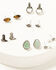Image #3 - Shyanne Women's Heart Stone Earrings Set - 13 Piece, Silver, hi-res