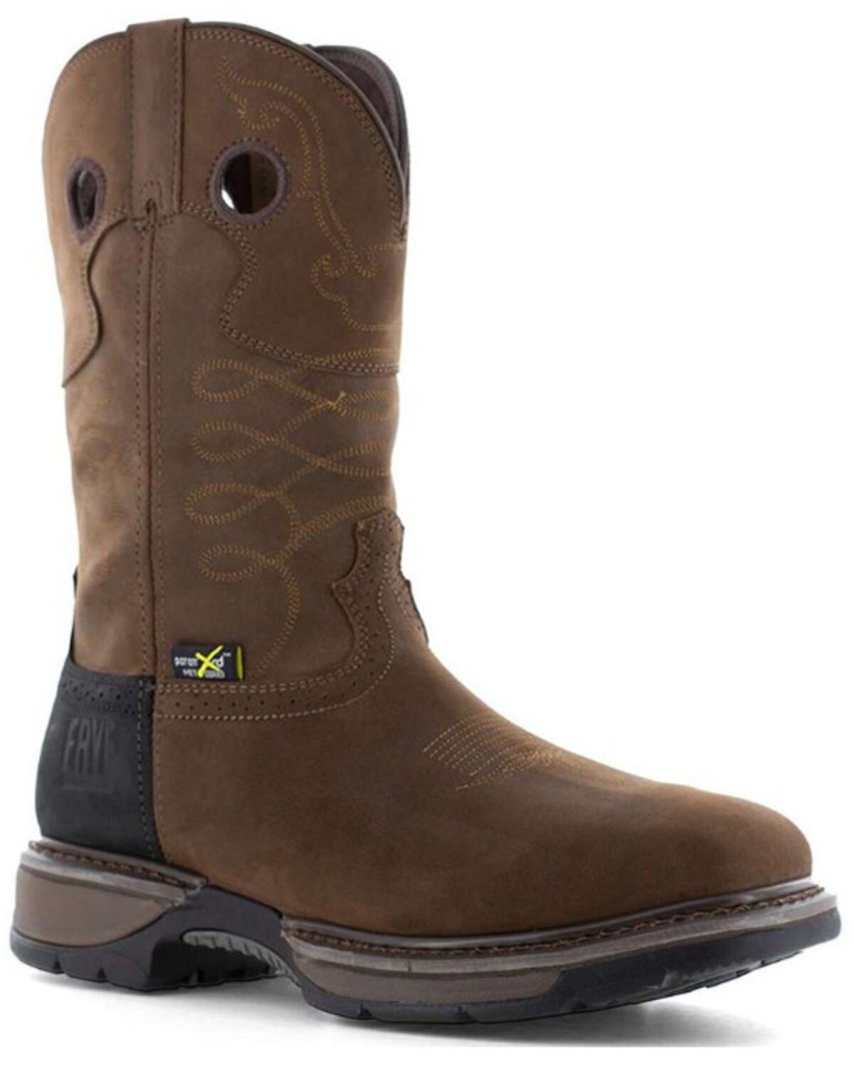 Frye Men's 10" Wellington Met Guard Work Boots - Steel Toe, Black, hi-res