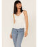 Image #1 - Shyanne Women's Flutter Sleeve Tank, White, hi-res