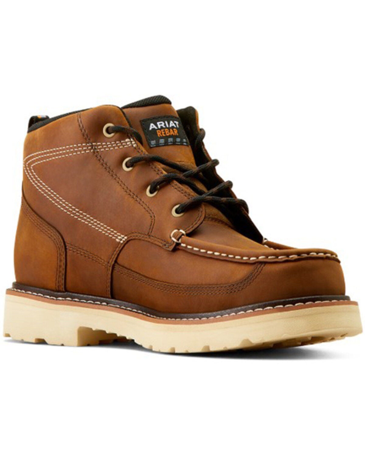 Ariat Men's Rebar Lift Chukka Work Boots - Soft Toe, Brown, hi-res