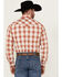 Image #4 - Wrangler Retro Men's Plaid Print Long Sleeve Snap Performance Western Shirt, Rust Copper, hi-res