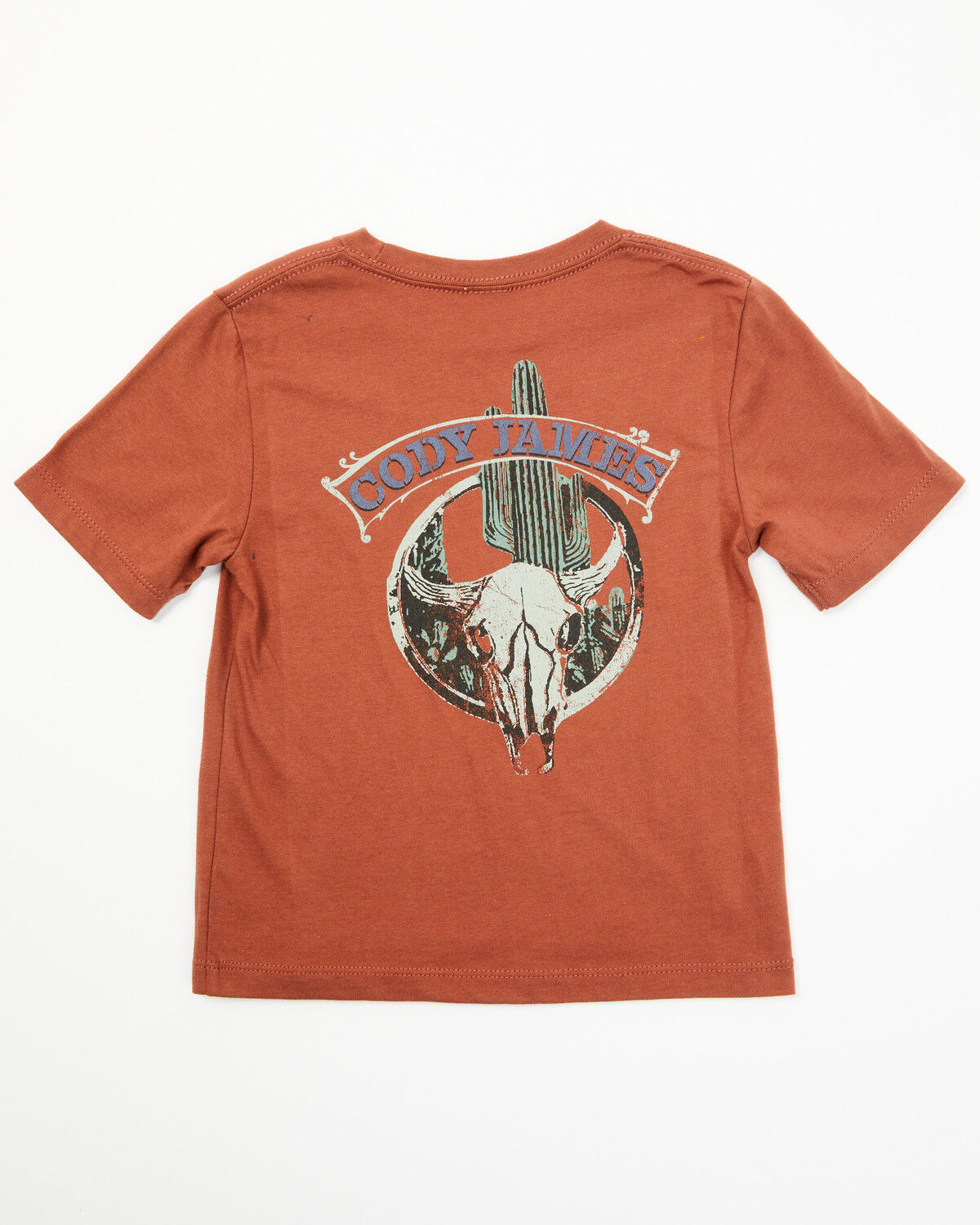 Image #3 - Cody James Toddler Boys' Steer Head Short Sleeve Graphic T-Shirt, Rust Copper, hi-res