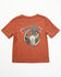 Image #3 - Cody James Toddler Boys' Steer Head Short Sleeve Graphic T-Shirt, Rust Copper, hi-res