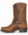 Image #3 - Brothers and Sons Men's Pull On Motorcycle Boots - Square Toe, Brown, hi-res