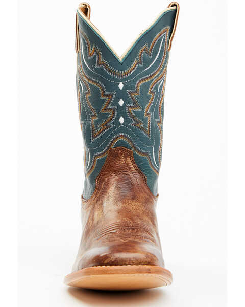 Image #7 - Cody James® Men's Square Toe Western Boots, Navy, hi-res