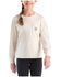 Image #1 - Carhartt Girls' Logo Pocket Long Sleeve T-Shirt, Off White, hi-res