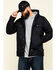 Cody James Men's FR Hooded Duck Work Jacket , Black, hi-res