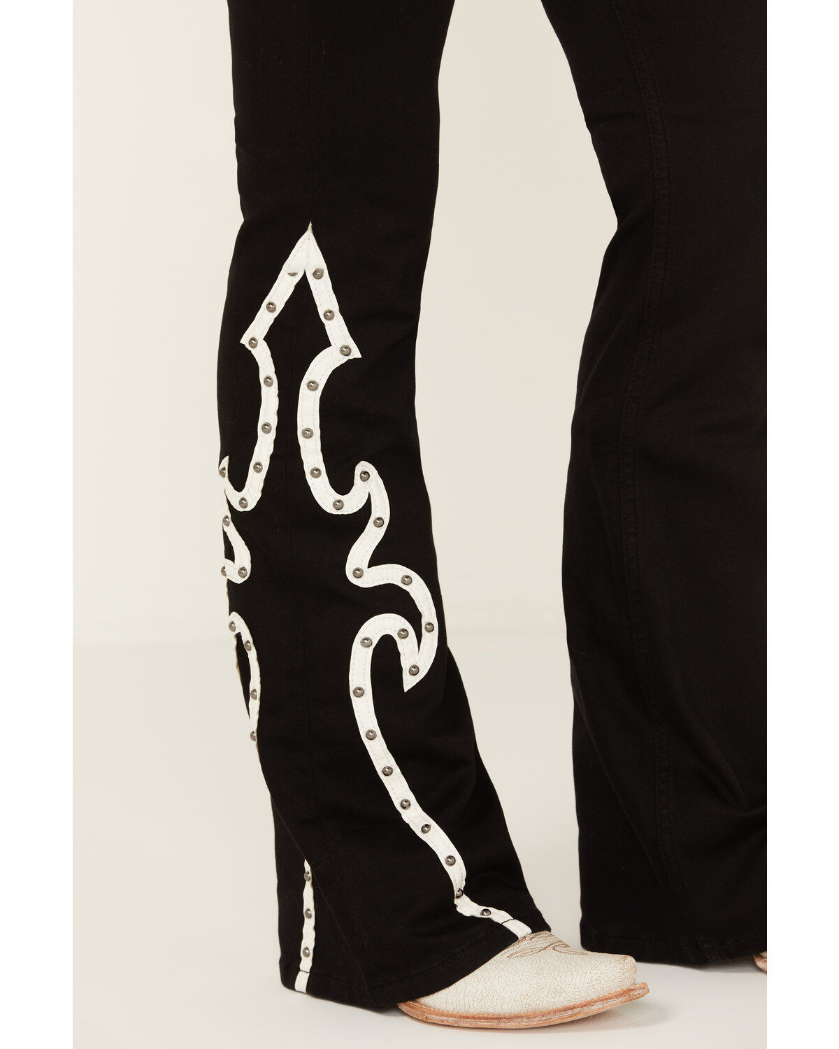 Image #3 - Idyllwind Women's Grove Western Pieced High Rise Gypsy Stretch Bootcut Jeans, Black, hi-res