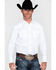 Image #1 - Gibson Men's Solid Long Sleeve Snap Western Shirt - Big  , White, hi-res