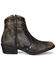 Image #2 - Circle G Women's Embroidery Fashion Booties - Round Toe, Black, hi-res