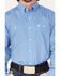 George Strait By Wrangler Men's Geo Print Long Sleeve Button Down Western Shirt , Blue, hi-res