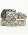 Image #2 - Shyanne Women's Stasia Rhinestone Paisley Print Belt, White, hi-res