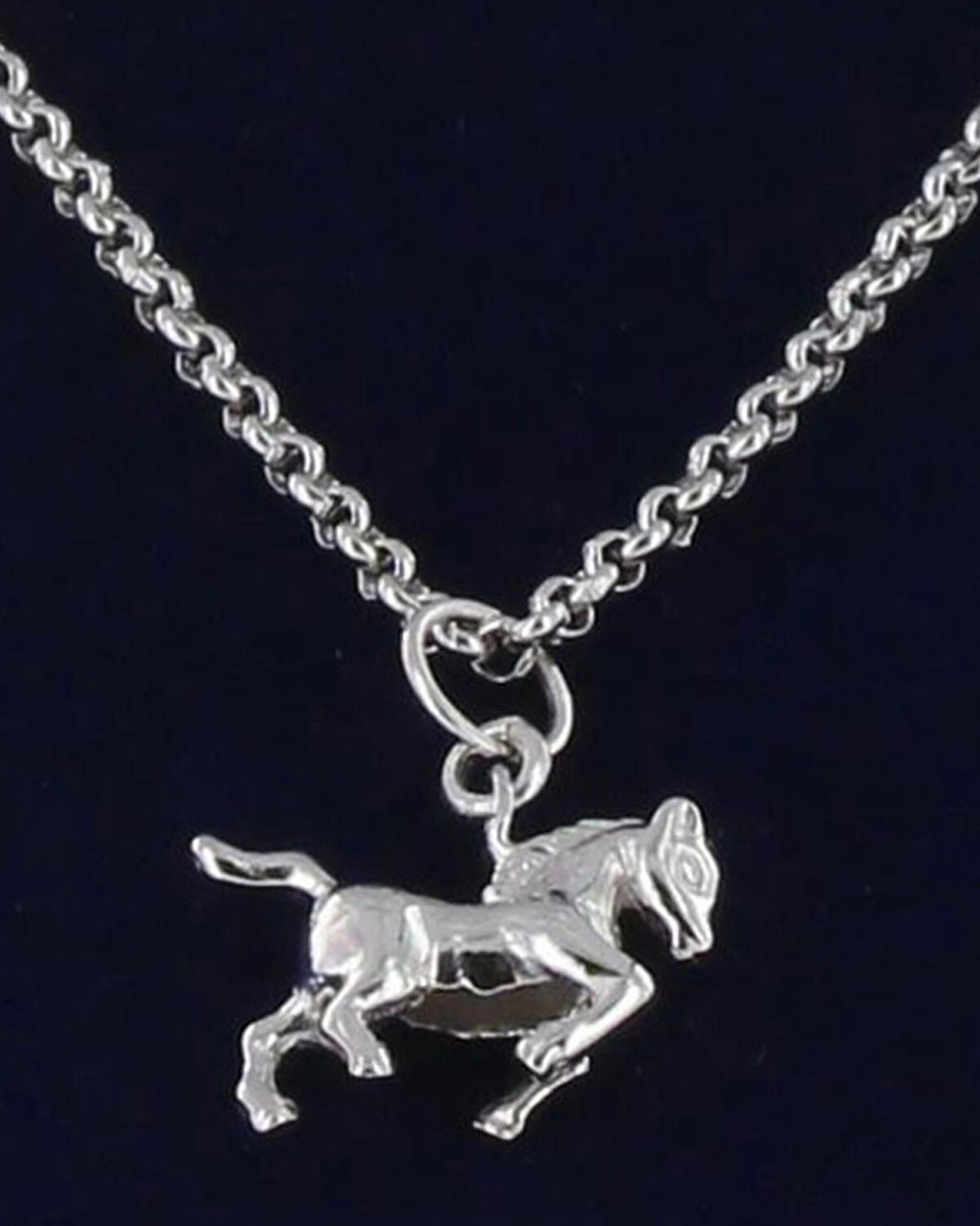 Image #2 - Montana Silversmiths Women's Silver Prancing Horse Necklace, Silver, hi-res