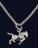 Image #2 - Montana Silversmiths Women's Silver Prancing Horse Necklace, Silver, hi-res