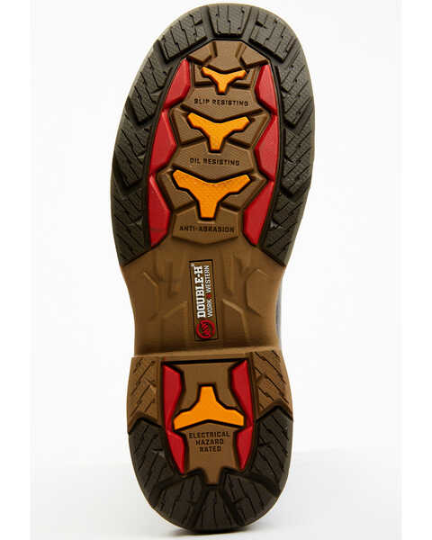Image #7 - Double H Men's Apparition Waterproof Electrical Hazard Western Roper Boots - Composite Toe, Brown, hi-res