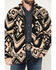Image #3 - Wrangler Men's Lightweight Full Zip Southwestern Print Sherpa Jacket, Black, hi-res