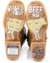 Tin Haul Men's Barbed Wire Butcher Shop Western Boots - Broad Square Toe, Brown, hi-res