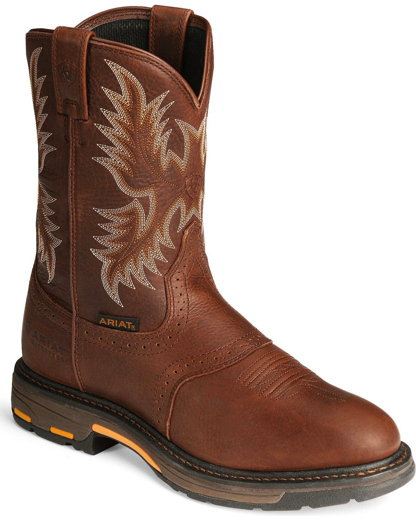 Men's ariat boots round toe discount