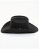 Cody James Men's 5X Self Band Cattleman Fur Blend Western Hat - Black , Black, hi-res