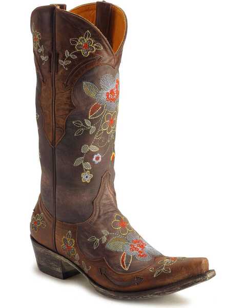Old Gringo Women's Ultra Vintage Bonnie Western Boots - Snip Toe, Chocolate, hi-res