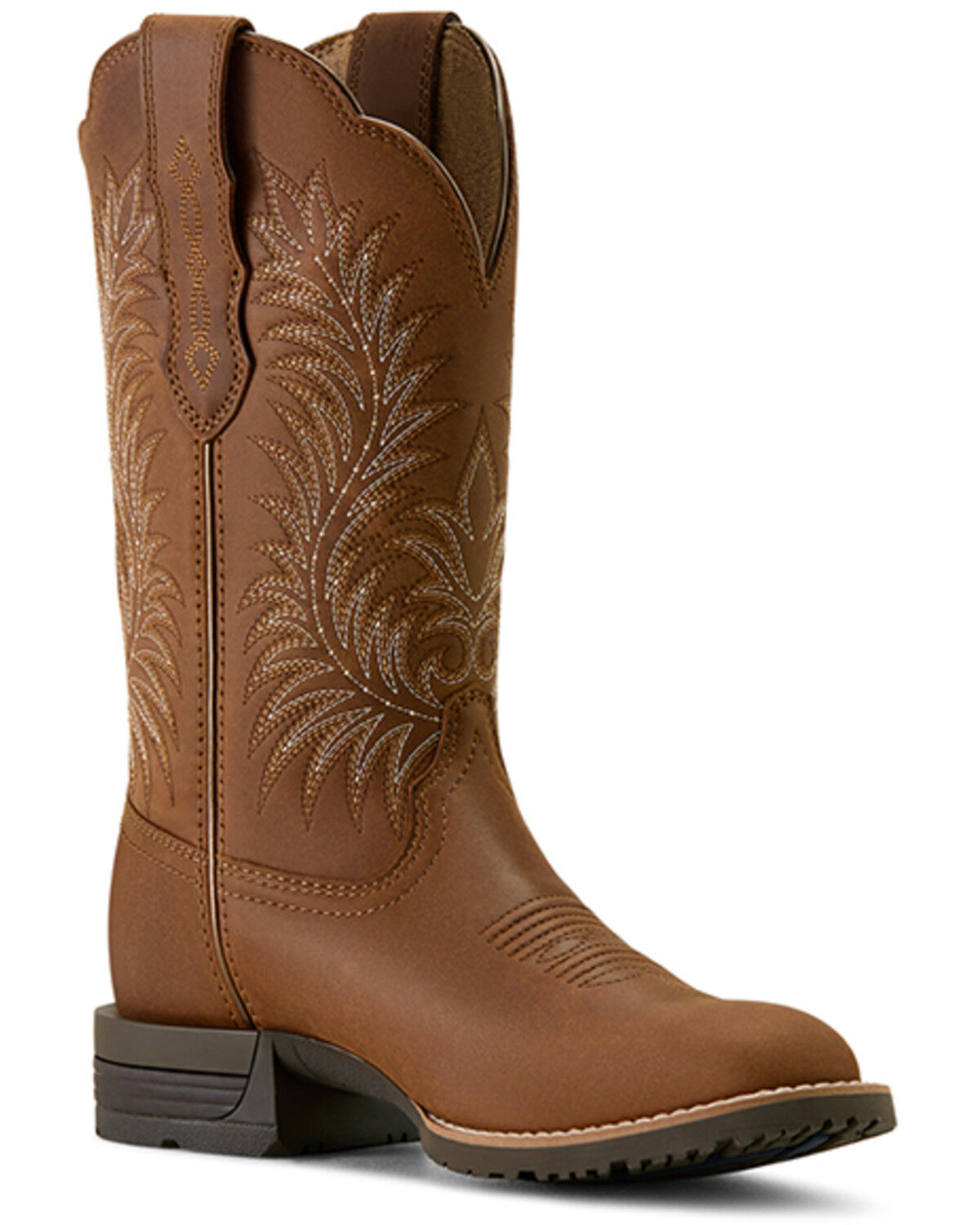 Image #1 - Ariat Women's Hybrid Ranchward Performance Western Boots - Round Toe, Brown, hi-res