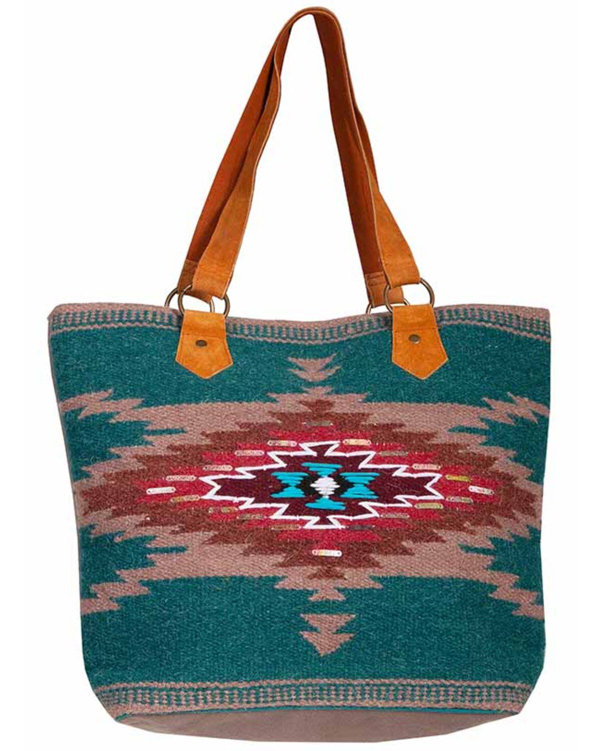 Scully Women's Woven Southwestern Print Tote, Multi, hi-res