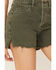 Image #2 - Free People Women's Makai Cutoff Denim Shorts, Olive, hi-res