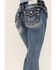 Image #4 - Miss Me Women's Border Flap Pocket Bootcut Jeans, Blue, hi-res