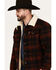 Image #2 - Cinch Men's Plaid Print Sherpa Lined Trucker Jacket, Red, hi-res