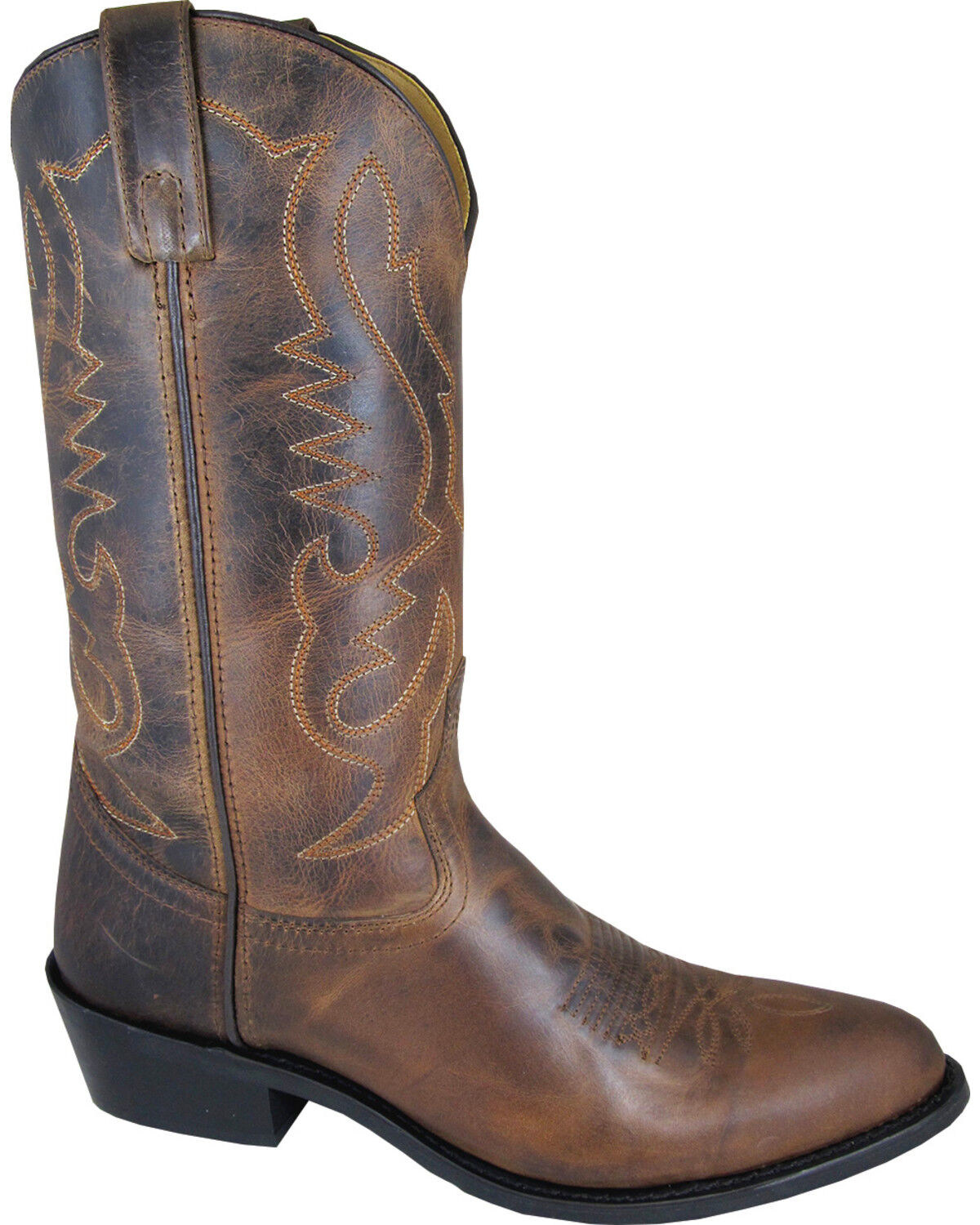 Image #1 - Smoky Mountain Men's Denver Western Boots - Round Toe, Brown, hi-res