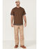 Image #2 - Hawx Men's Layered Work Pocket T-Shirt, Dark Brown, hi-res