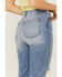 Ceros Women's Light Wash Distressed Straight Jeans, Blue, hi-res