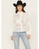 Image #1 - Shyanne Women's Fringe Long Sleeve Button-Down Lace Shirt, Ivory, hi-res