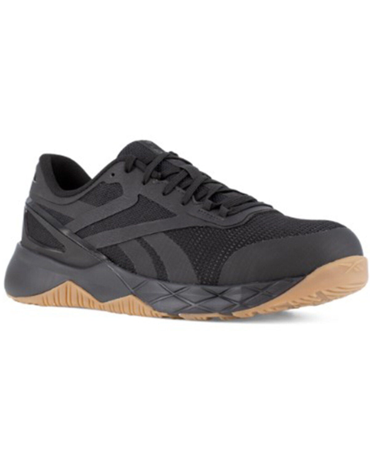 Reebok Men's Nanoflex Athletic Work Shoes - Composite Toe, Black, hi-res