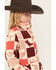 Image #2 - Wrangler Girls' Conversational Print Sherpa Pullover, Pink, hi-res