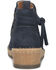 Image #5 - Born Women Vaughn Wedge Booties - Round Toe, Navy, hi-res