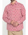 Image #4 - Cody James Men's FR Geo Print Long Sleeve Work Shirt , Red, hi-res