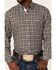 Resistol Men's Quincy Small Plaid Long Sleeve Button Down Western Shirt , Blue, hi-res